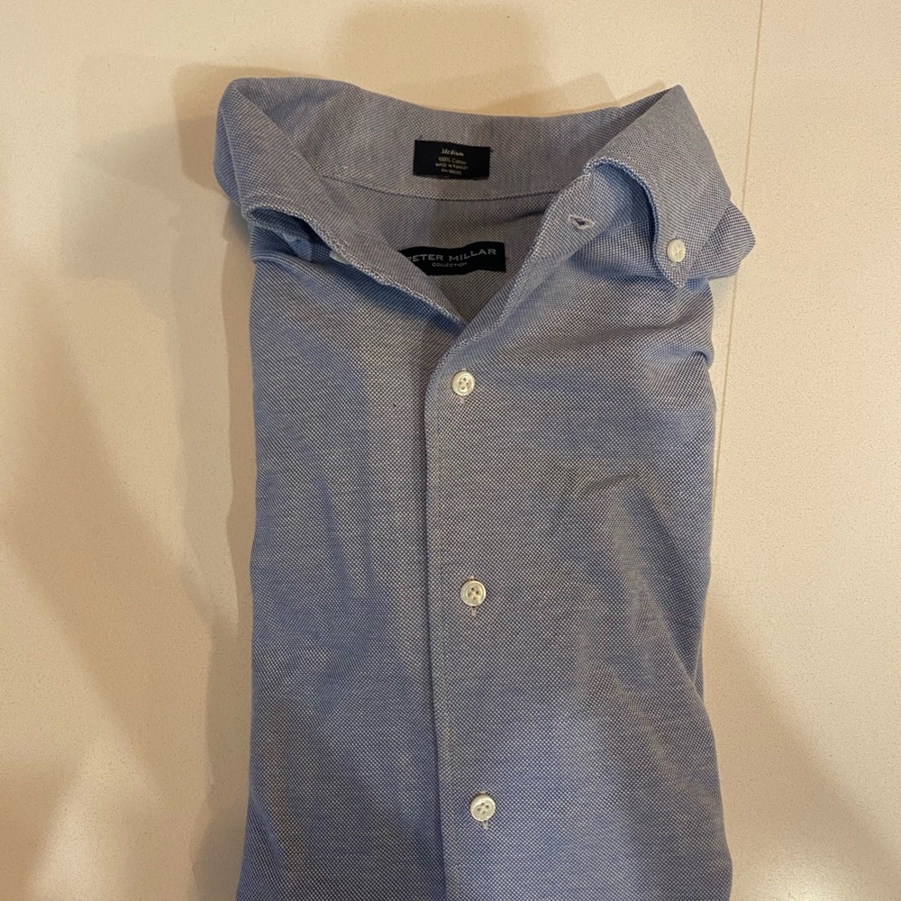 Peter Millar Collection Blue Shirt - Size M